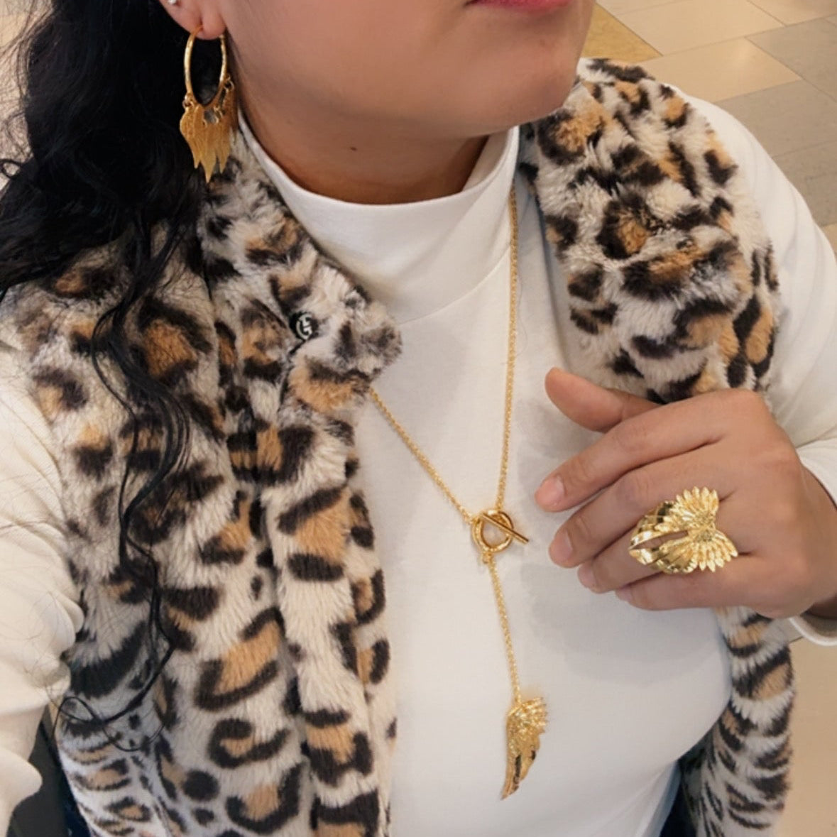 Angel Wing Tie Necklace