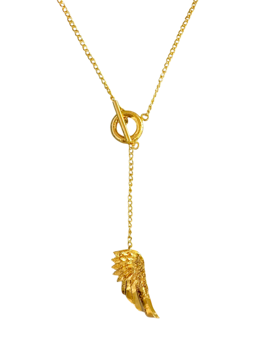 Angel Wing Tie Necklace