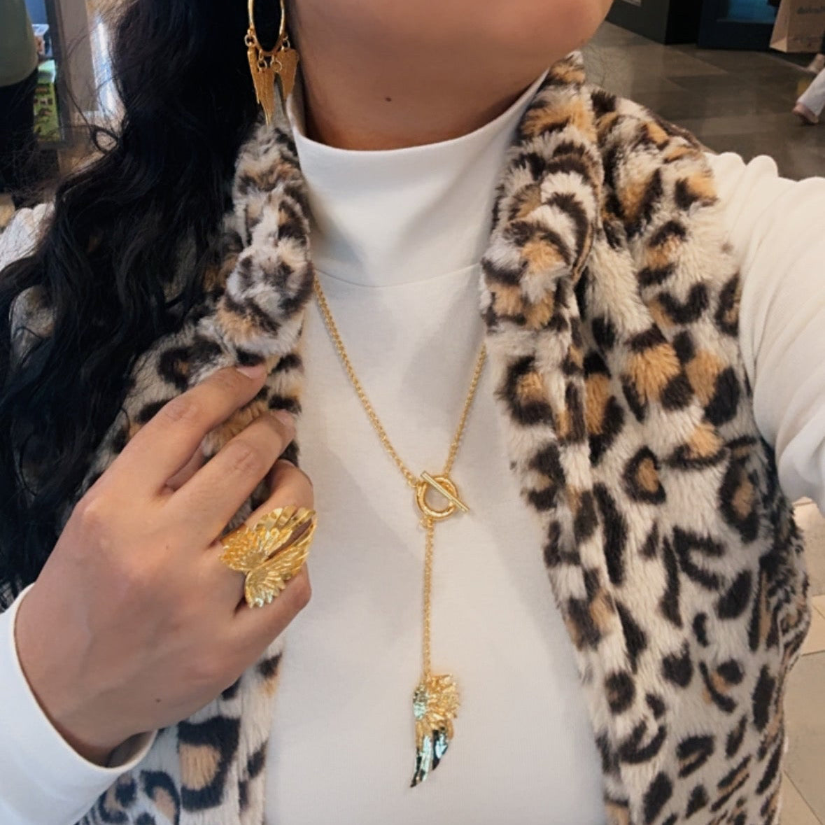 Angel Wing Tie Necklace