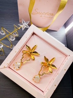 Cattleyas Orchid Earrings