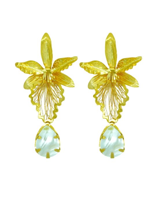 Cattleyas Orchid Earrings