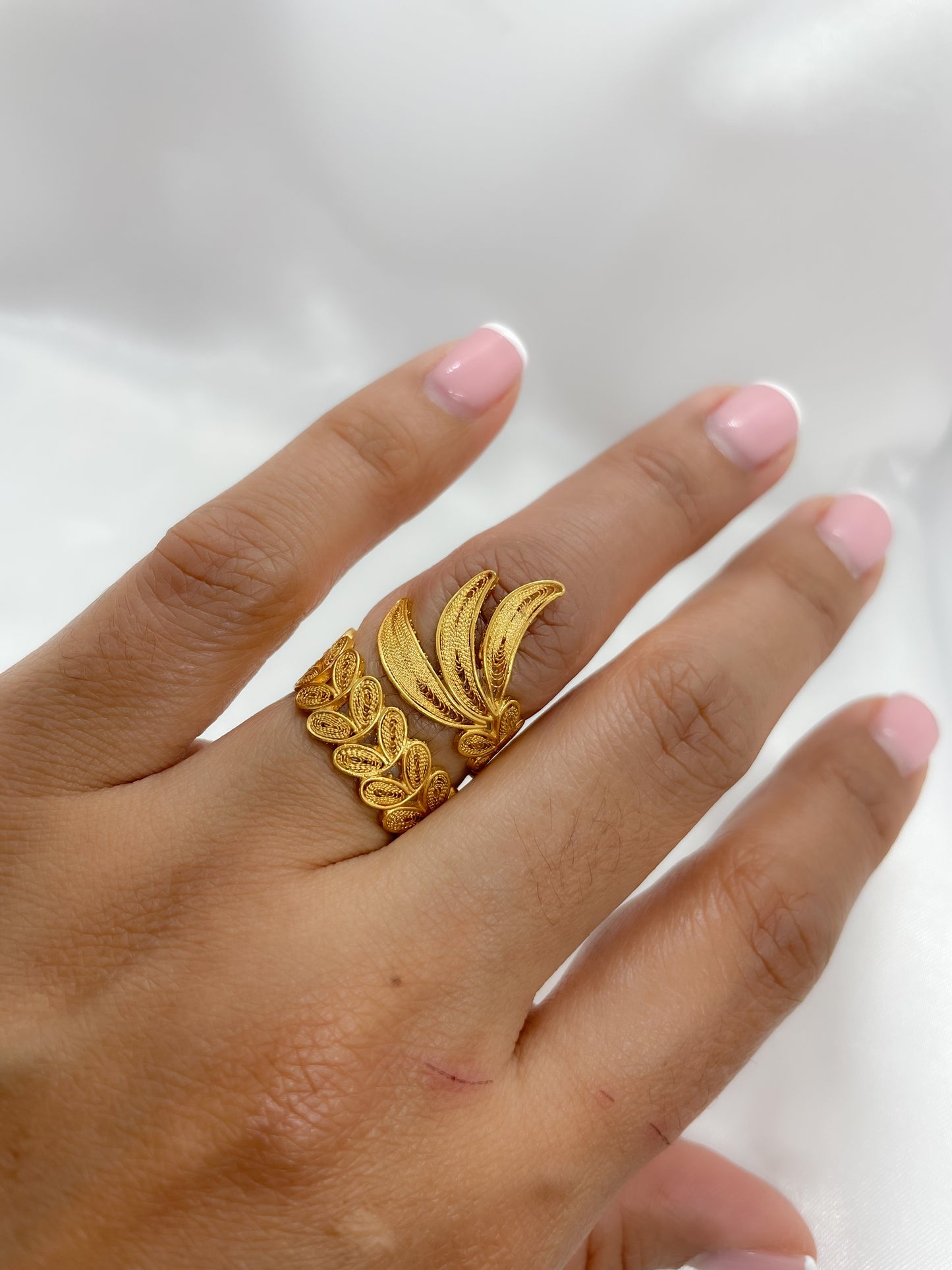 Spiral Leaves Ring